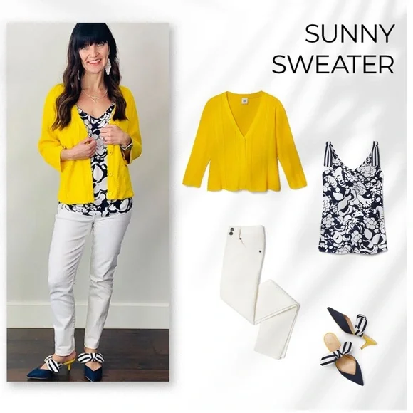 Cabi Sunny Sweater sz S EUC - Picture 2 of 11